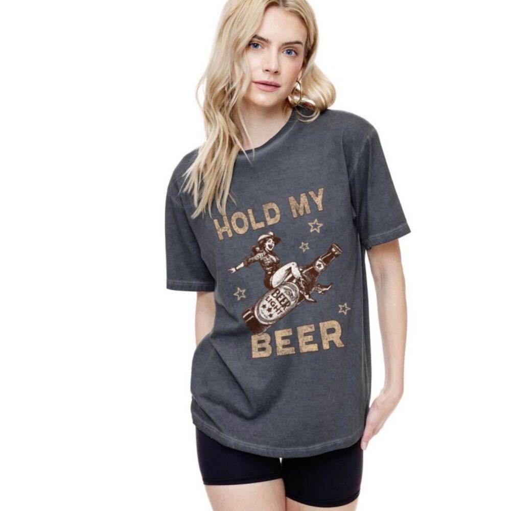 NWOT Hold My Beer Graphic Tee
